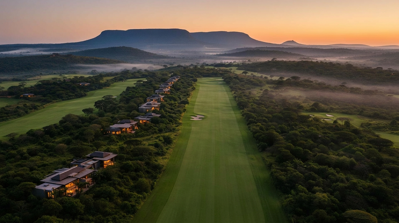 Nyala Springs estate at dawn